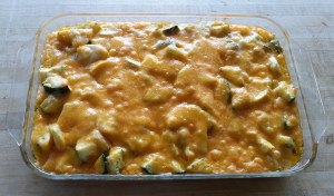 Squash Casserole out of the oven